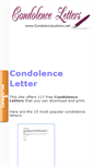 Mobile Screenshot of condolenceletters.net